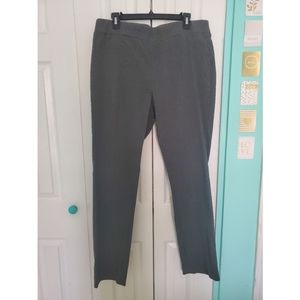 Gray Plaid Slacks Dress Pants